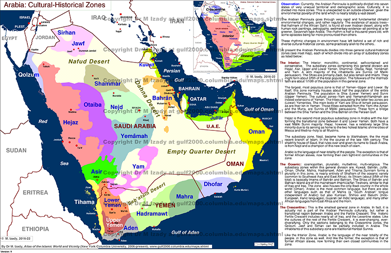 Arabia: Cultural-Historical Zones