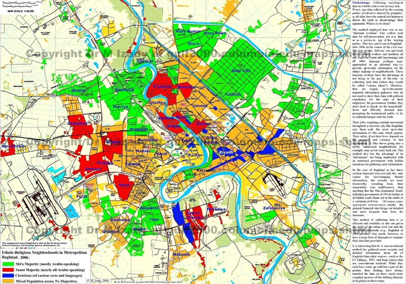 Baghdad, Iraq, Ethnic composition in 2006