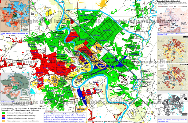 Baghdad Ethnic Changes and Resource Comparison