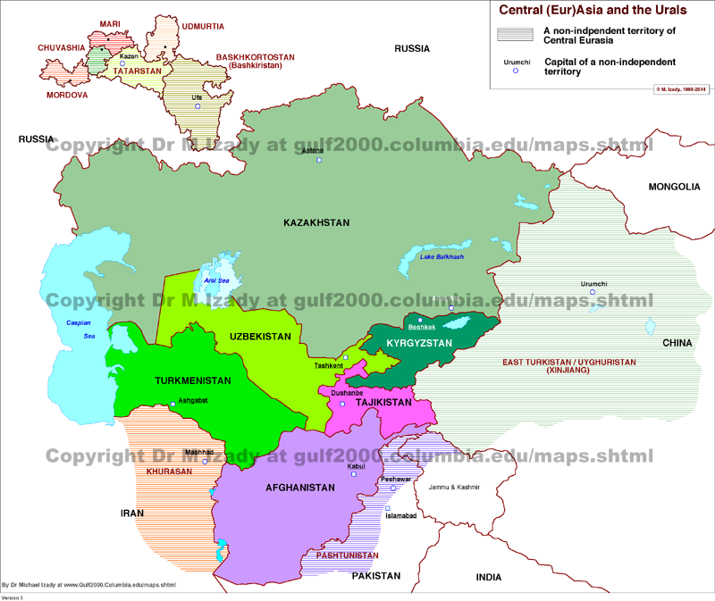Central Asia and the Urals