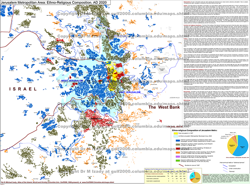 Jerusalem Metropolitan Area: Ethno-Religious Composition, AD 2020