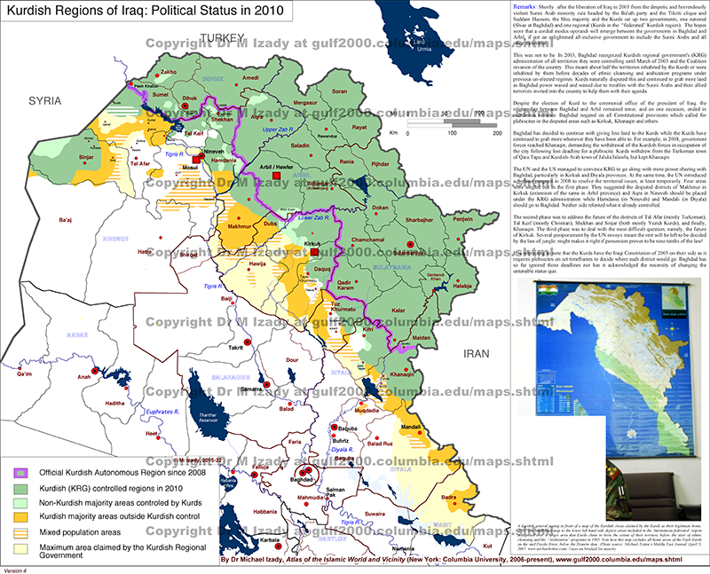 Kurdish Regions of Iraq: Political Status in 2010
