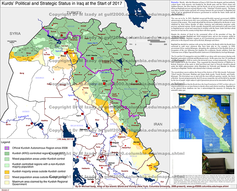 Kurdish Regions of Iraq: Political Status in 2017