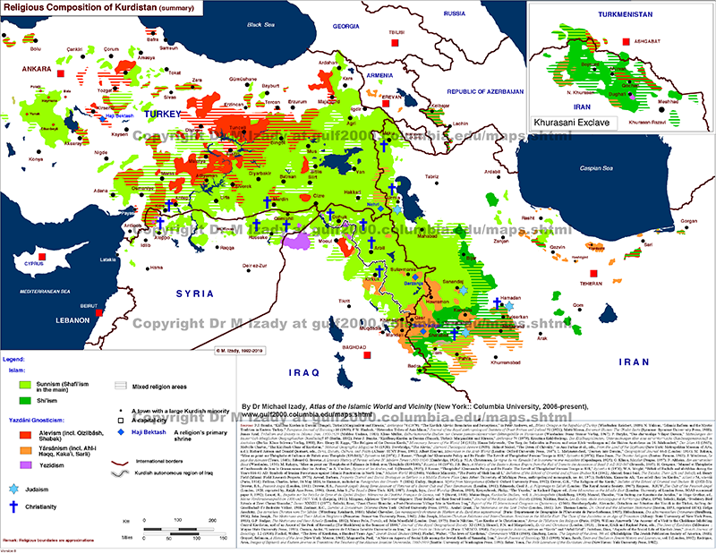 Kurdistan Religious Makeup