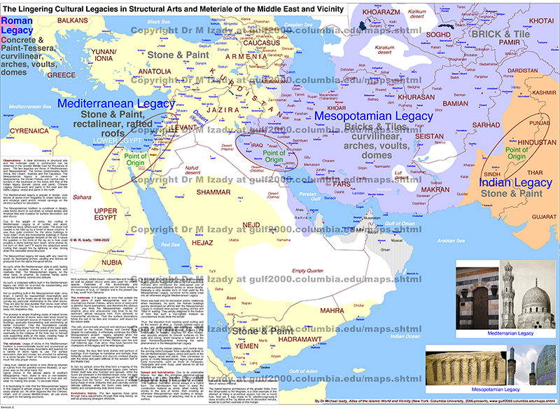 Cultural Legacies in Structural Arts and Materiale of Mid East and Vicinity
