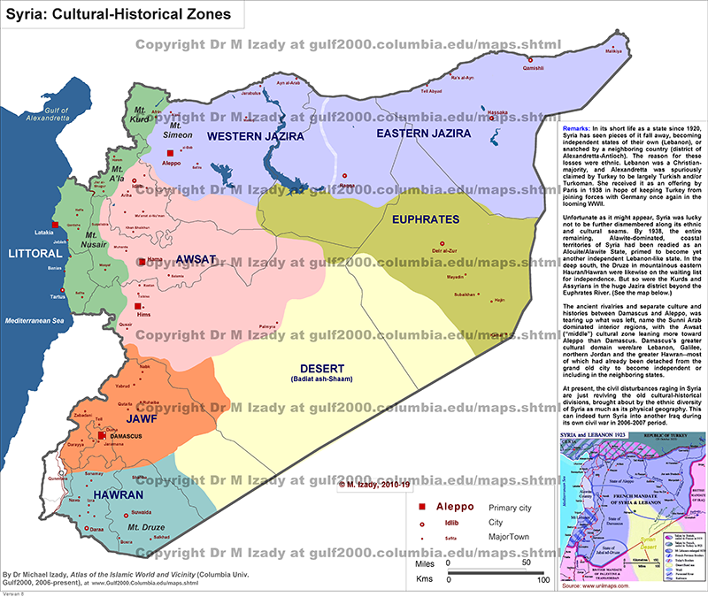 Syria Cultural and Historical Zones